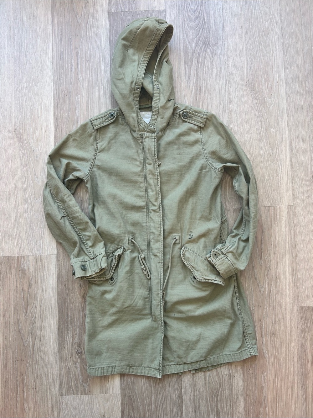 Denim & Supply Ralph Lauren Olive Green Womens Military Utility Jacket
